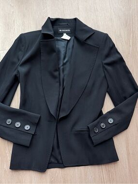 Vintage Ann Demeulemeester ribbed pants and blazer set